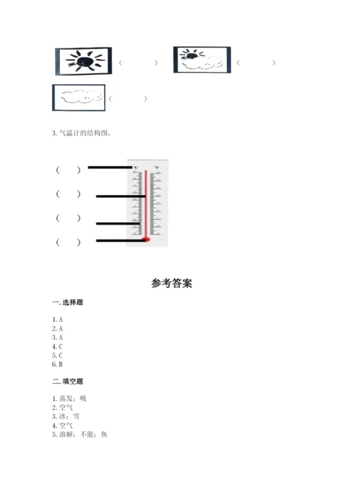 教科版三年级上册科学期末测试卷【考试直接用】.docx