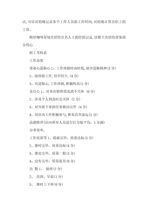 小咖啡店创业计划书