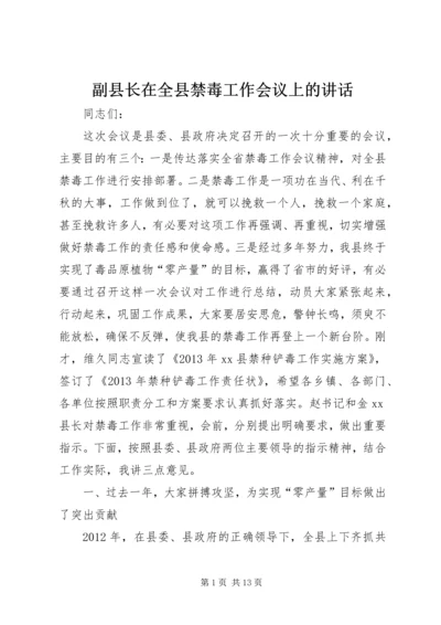 副县长在全县禁毒工作会议上的讲话 (2).docx