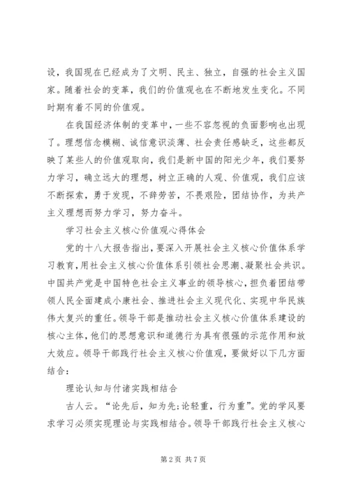 学习社会主义核心价值观心得体会 (24).docx