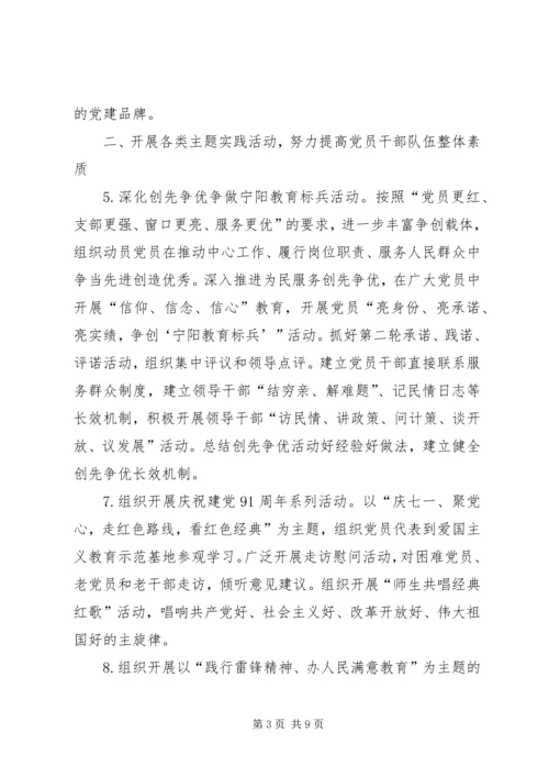 年度党建工作计划精选范文.docx