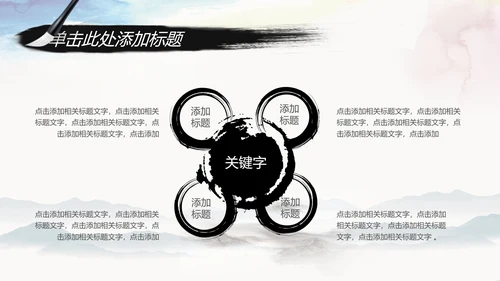 水墨中国风中国农业银行述职报告PPT