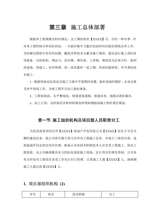 住宅楼综合施工专题方案.docx