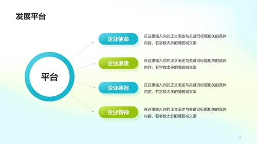 蓝绿渐变简约春季校园招聘PPT