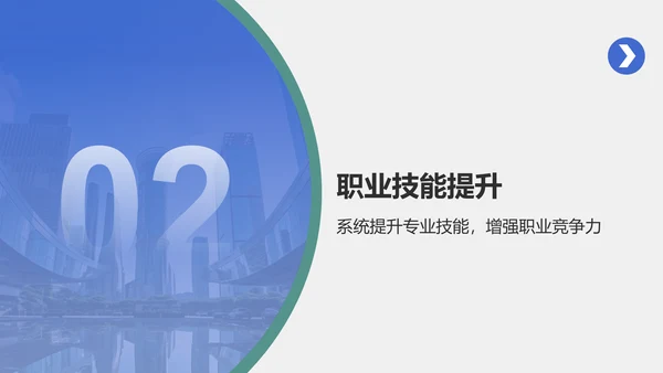 蓝色商务风职业素养提升计划PPT模板