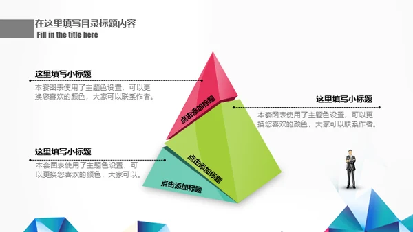 工作汇报年终总结几何现代风通用PPT模板