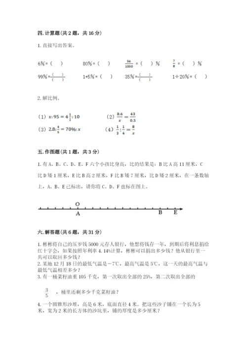 六年级下册数学期末测试卷精品【考点梳理】.docx