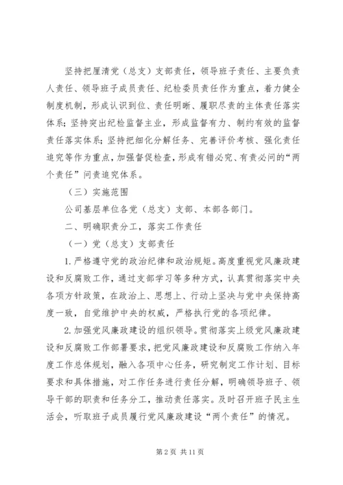 落实“两个责任”清单建立量化评价工作平台的实施方案.docx
