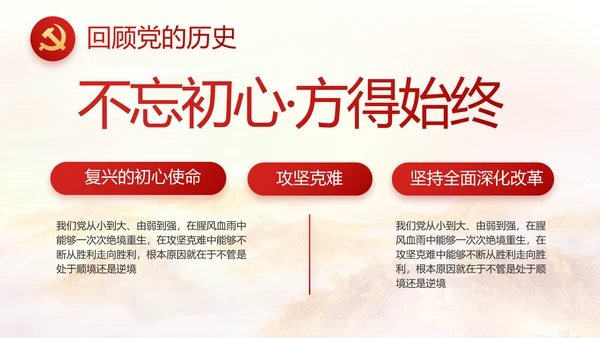 红色大气信念坚定对党忠诚党建动态PPT模板