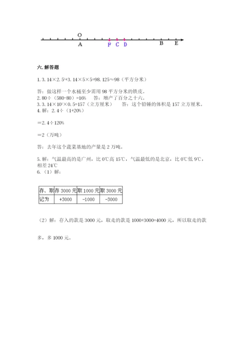 沪教版数学六年级下册期末检测试题【精品】.docx