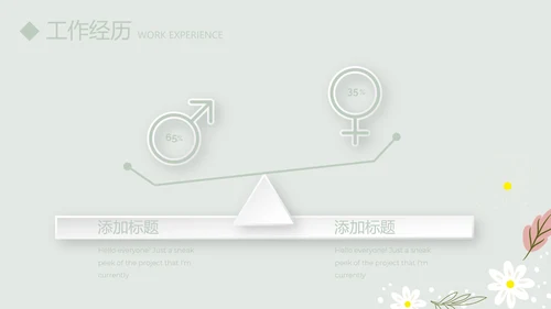绿色淡雅小清新个人简历自我介绍动态PPT模板
