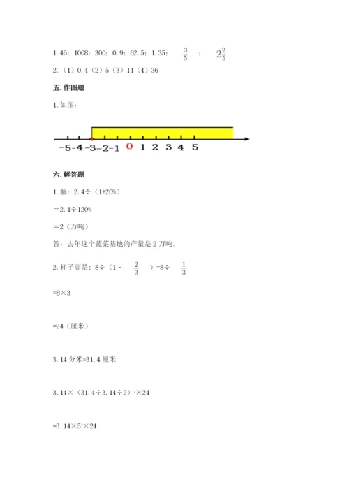 靖江市六年级下册数学期末测试卷标准卷.docx