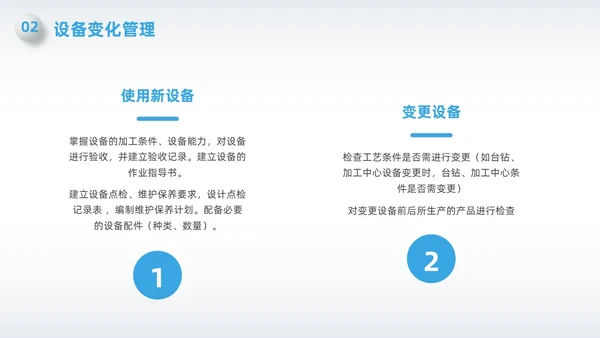 蓝色简约微粒体变化点管理PPT