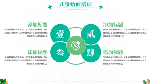 儿童绘画班招生宣传通用PPT模板