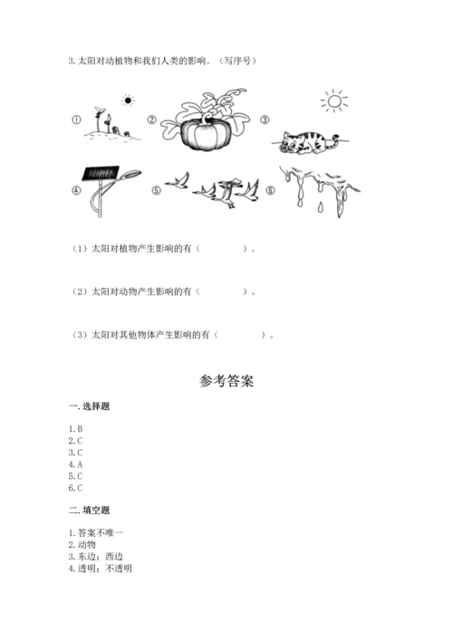 教科版二年级上册科学期末测试卷（名师推荐）.docx