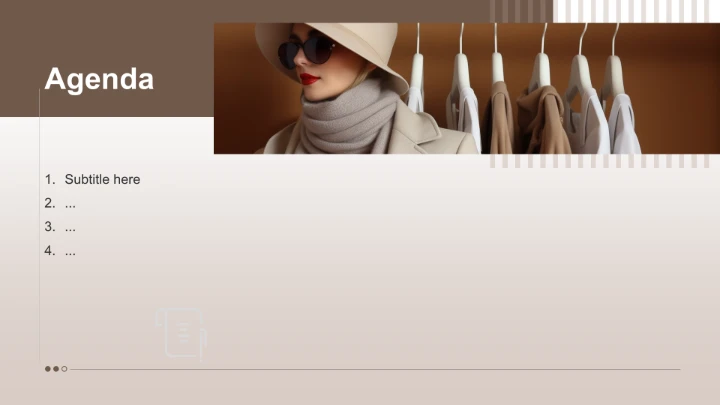 商务风服装时尚通用PPT主题