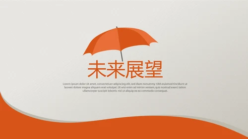 橙色保险公司工作总结汇报动态PPT模板