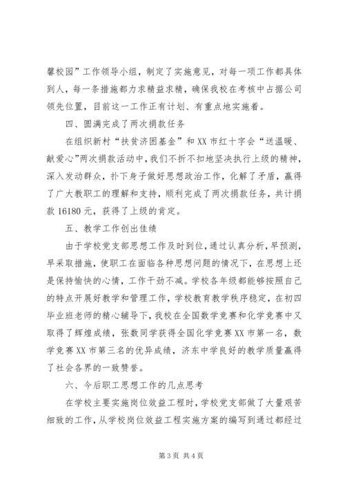 思想政治工作汇报 (4).docx