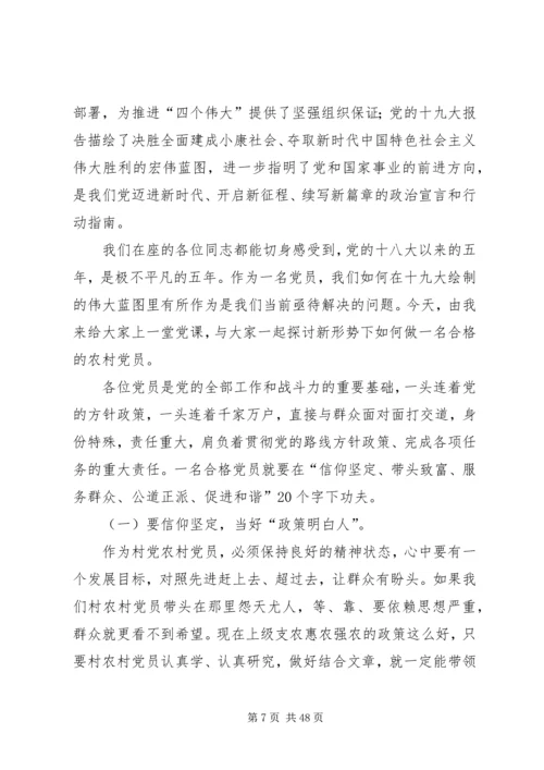 党的十九大精神专题党课十九大精神实质和核心要义.docx