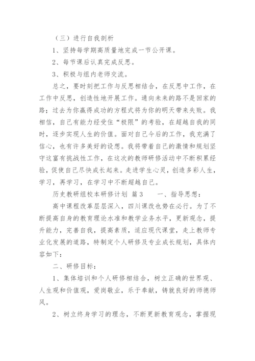 历史教研组校本研修计划.docx