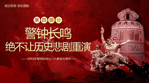 九一八事变勿忘九一八勿忘国耻918PPT课件