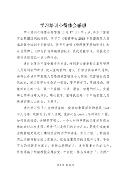 学习培训心得体会感想.docx