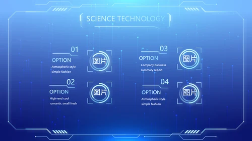 蓝色医疗科技信息化建设工作总结PPT