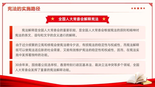 红色简约风国家宪法日法律知识培训学习活动PPT