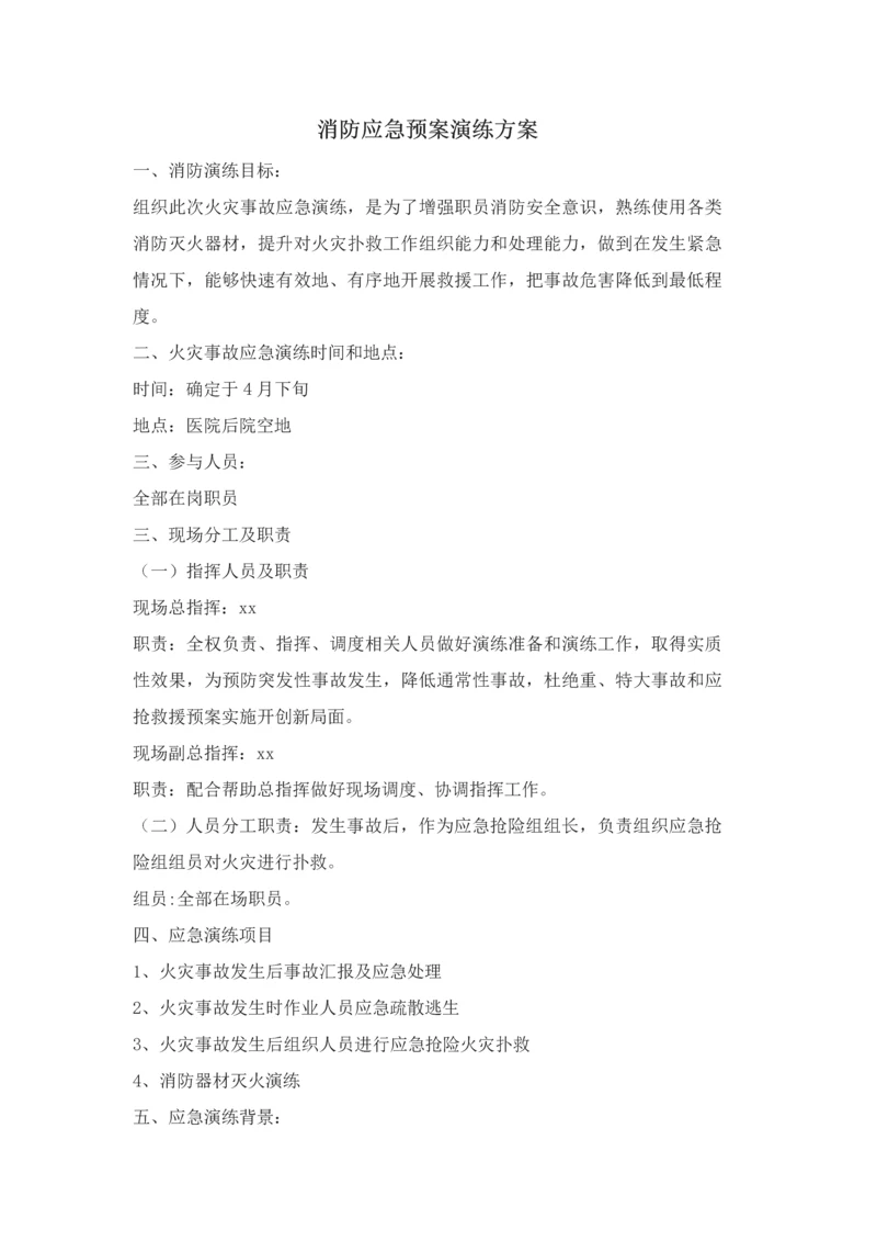 消防应急专项预案演练专项方案.docx