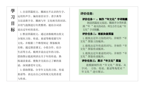 【大单元】统编版语文二下6.组文阅读课 教学设计