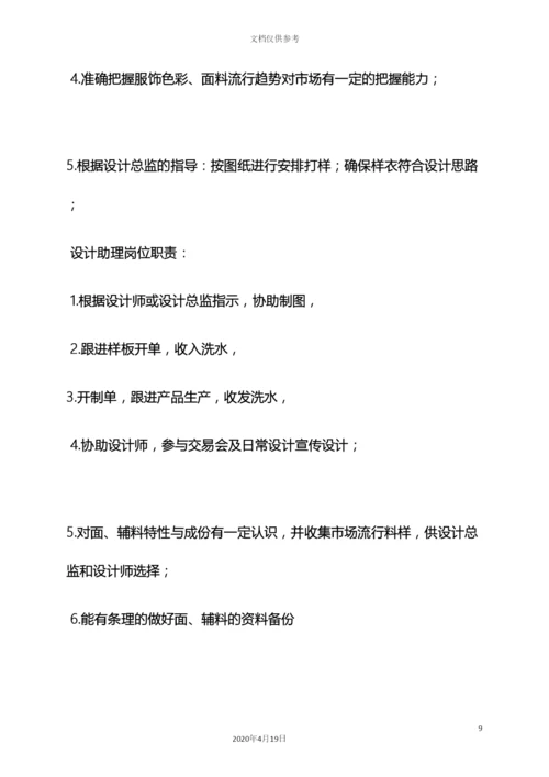 服装生产经理岗位职责.docx