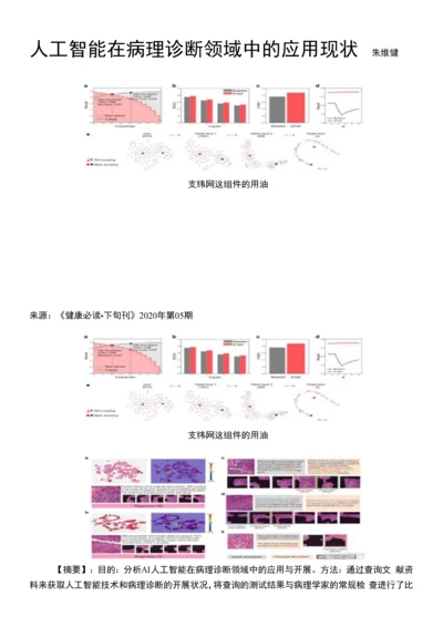 人工智能在病理诊断领域中的应用现状.docx