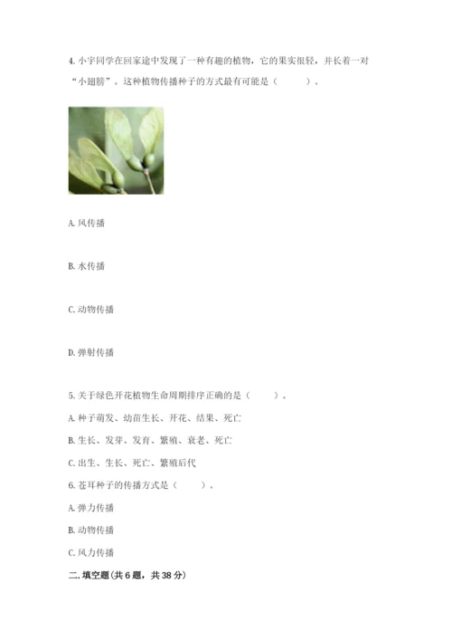 科学四年级下册第一单元植物的生长变化测试卷（含答案）.docx