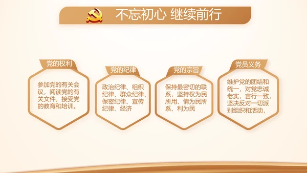金色大气党建党支部演讲工作总结汇报动态PPT