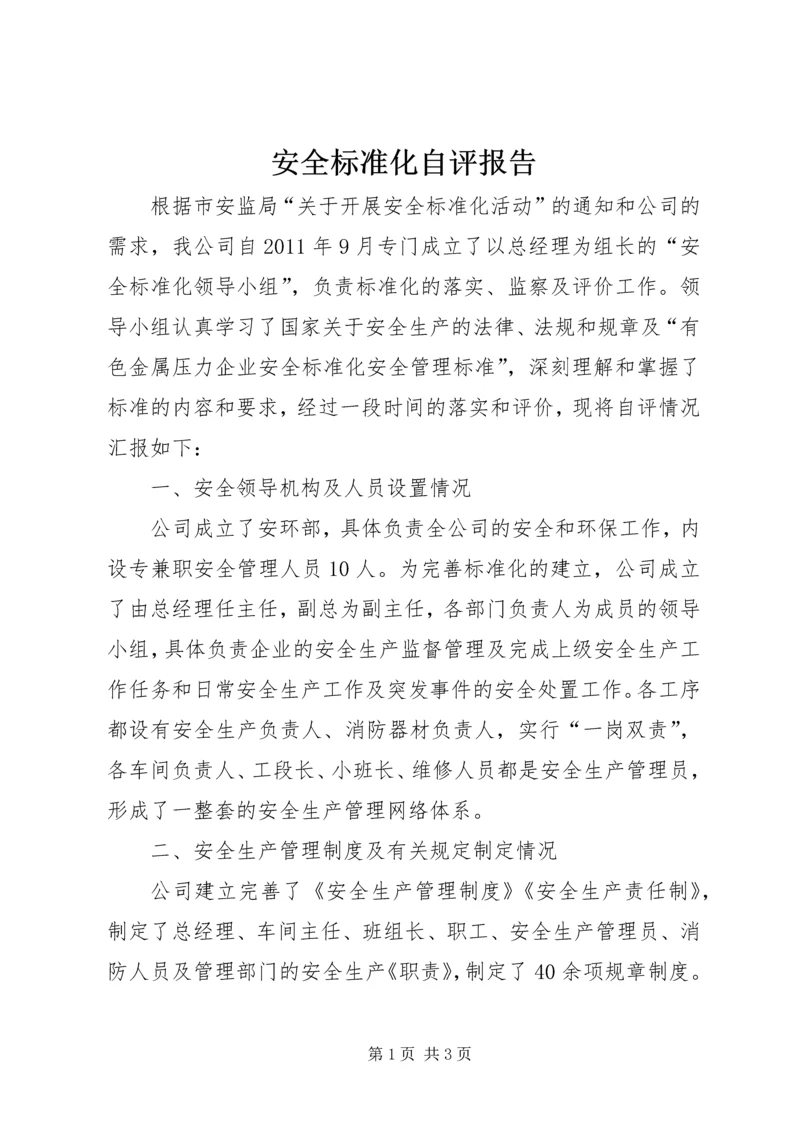 安全标准化自评报告 (3).docx