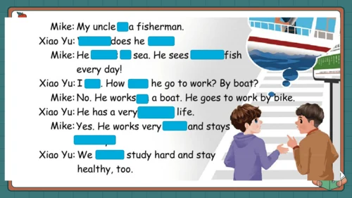 Unit 5 What does he do Part C Let’s check&Story ti