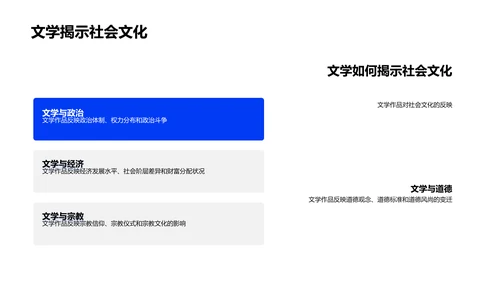 文学思想演进探析PPT模板