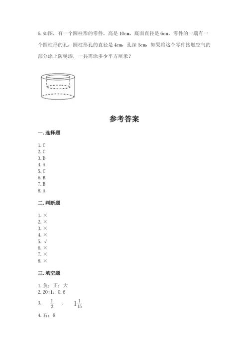 北京版小学六年级下册数学期末综合素养测试卷附完整答案（典优）.docx