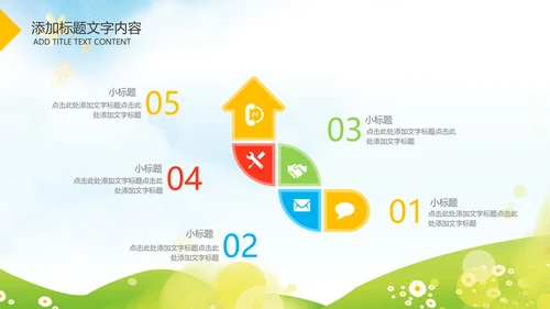卡通清新教育亲子课堂陪伴成长儿童PPT