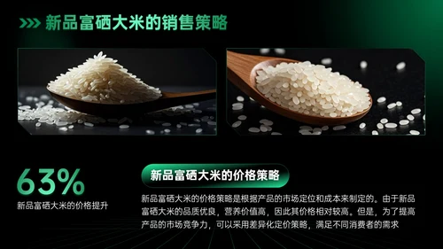 绿色科技风科技富硒大米新品发布会