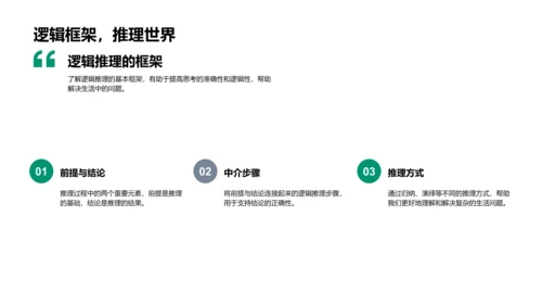 哲学思维提升生活质量PPT模板