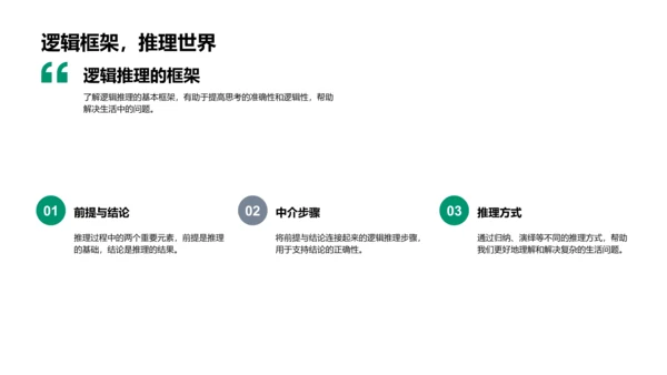 哲学思维提升生活质量PPT模板