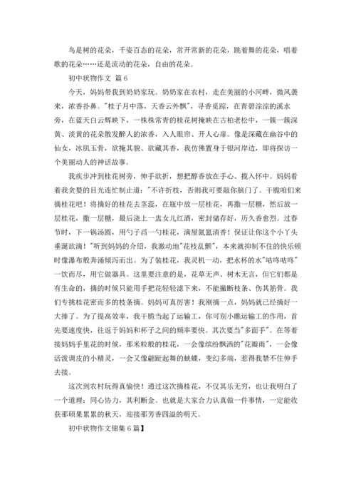 初中状物作文锦集6篇.docx