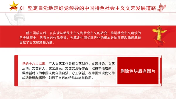 中国式现代化对文艺高质量发展的新要求专题党课PPT