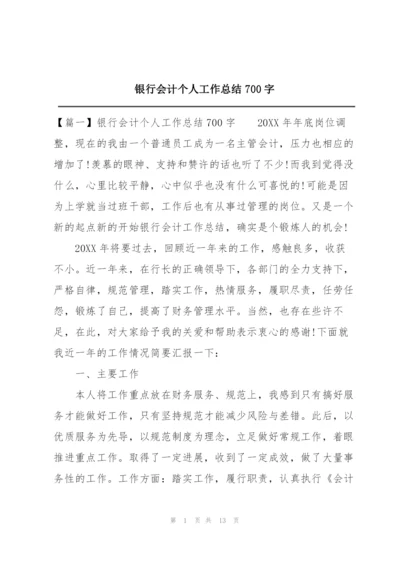 银行会计个人工作总结700字.docx