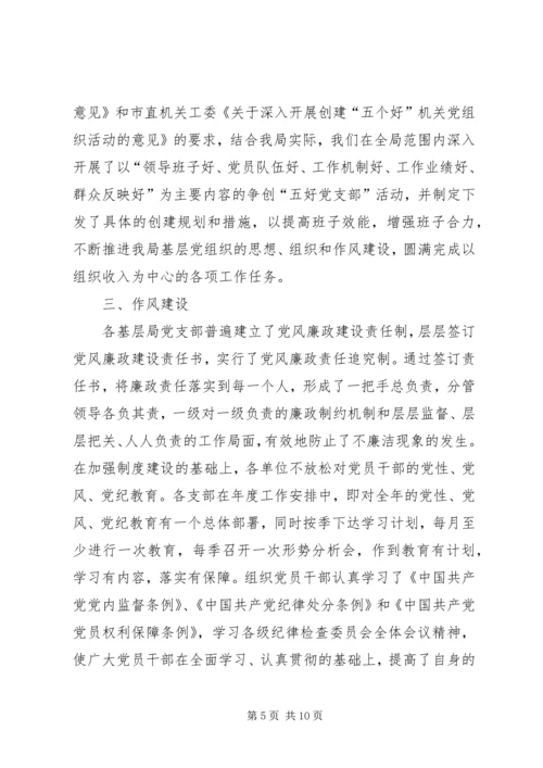 对基层党组织工作目标管理自查考核的情况报告 (2).docx