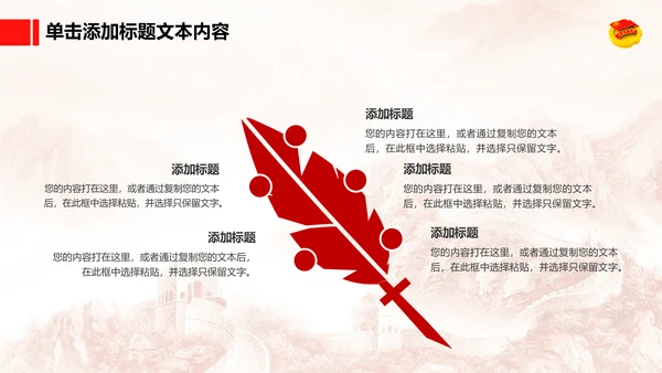 恢弘大气中国共青团团委工作汇报PPT模板