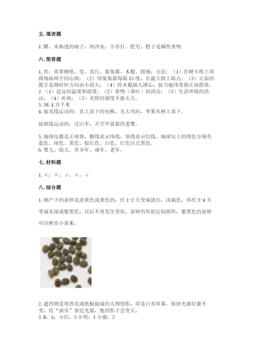 教科版三年级下册科学期末测试卷精品【必刷】.docx