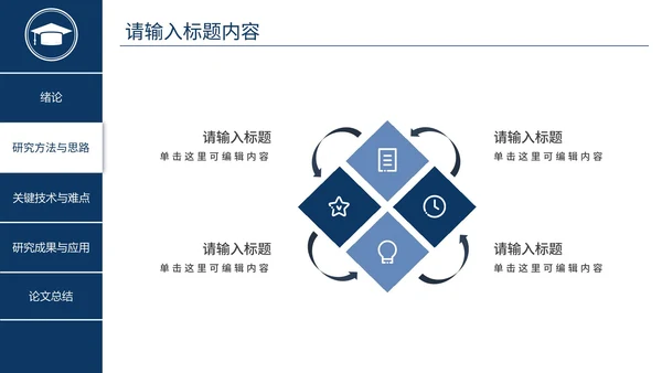 简约商务毕业答辩PPT模板