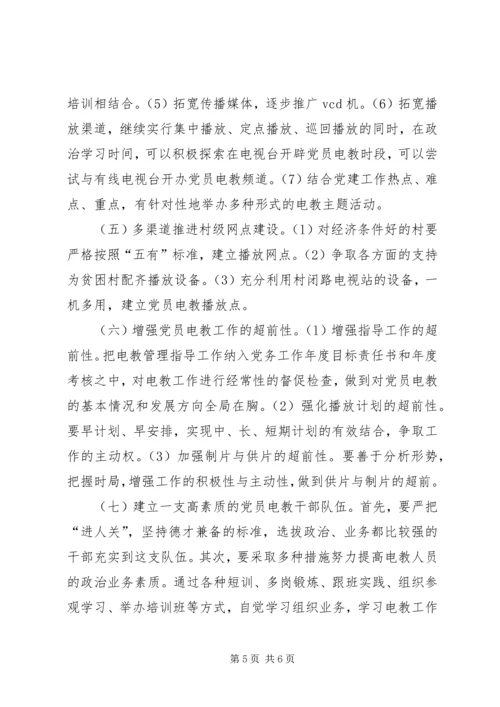 党员电化教育工作的思考.docx